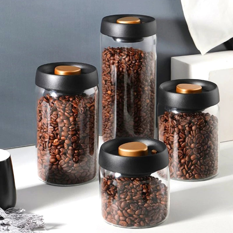Vacuum Coffee Bean Canister