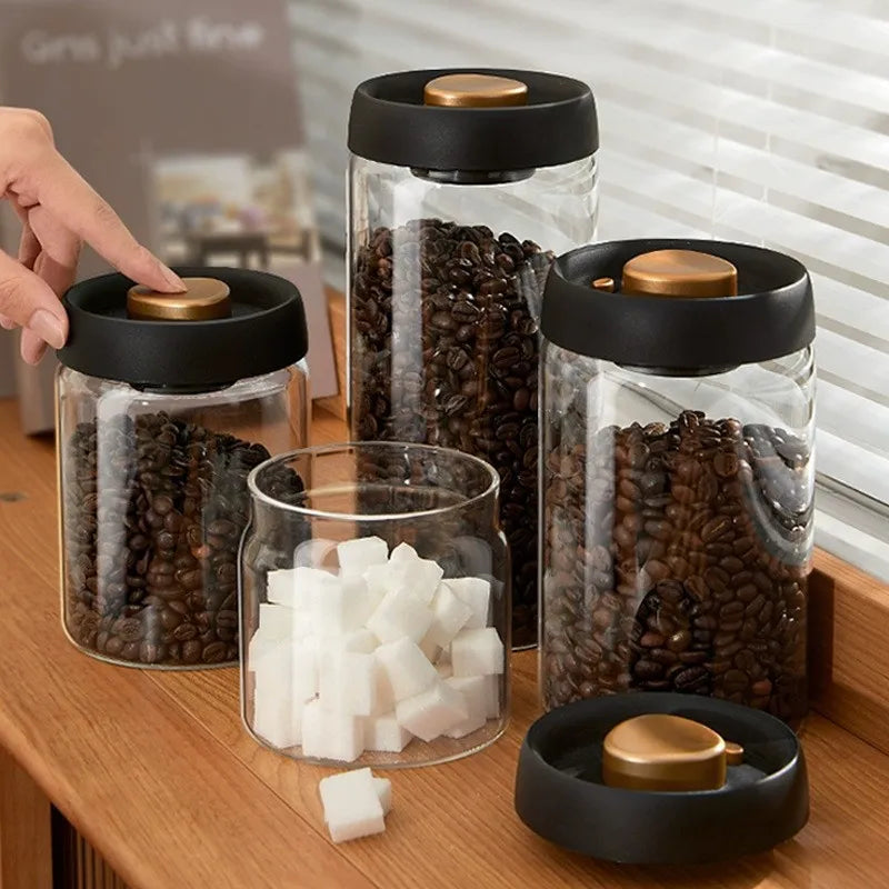Vacuum Coffee Bean Canister