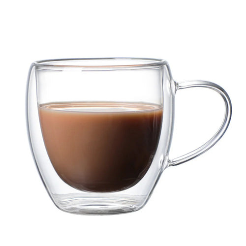 Double-Wall Glass Coffee Mug